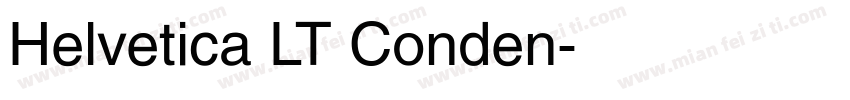 Helvetica LT Conden字体转换